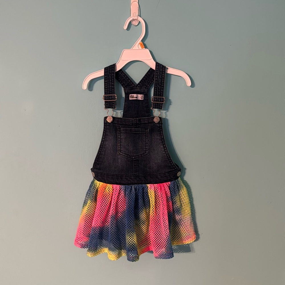 5/$25 3T tie dye suspender dress